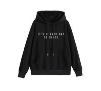 Dancer Hoodie For Women Dance Lover Sweatshirt Ballet Dancer Sweater Drawstring Long Sleeve Casual Hooded Pullover