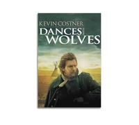 Dances with Wolves Movie Canvas Print Poster Lienzo Impresión en Lienzo Salón Hogar Arte Estético Pintura Colgante, Regalo Nuevo Hogar Decoración Moderna de la Habitación 20 x 30 Pulgadas (50 x 75 cm)