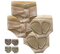 DANCEYOU Almohadilla Ballet Tangas de Pie Protector Metatarsiano Almohadilla Plantar para Latín Jazz Gimnasia Ritmica, Entrenamiento 2 Pares - L