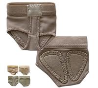 DANCEYOU Tangas para pie de Danza, Ropa de Ballet, Zapatos líricos Nude, Soporte de Almohadilla para los pies, 1 par/2 Pares, 5 tamaños, 1 par Mejorado, X-Small