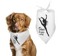 Dancing Ballet Like No One is Watching Bandanas para Perros Baberos Triangulares para Perros Bufanda Linda para Mascotas Pañuelo para Mascotas pequeñas, Medianas y Grandes