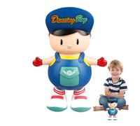 Dancing Big Head Boy - Muñeca de peluche interactiva con acción y diseño de cabeza grande | Perfecto para el entretenimiento de los niños, idea de regalo única, ideal para fiestas, decoraciones y