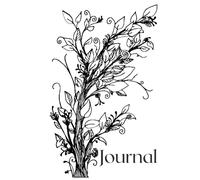 Dancing Blooms Black and White Motivational Quote Journal: Lined Writing Notebook for Daily Reflection, Gratitude, and Inspiration