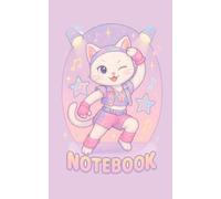 Dancing Cat Theme Notebook - 5x8 Wide Gray Lined: A Gift for K-pop Fans, Cat Lovers & Creative Teens