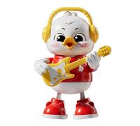 Dancing Duck Toy, Interactive Musical Sensory Game, Automatic Movement Kids Toy, Cute Light Sound Animal Figure, for Travel Home Daycare Preschool Playground Party Learning 15x10.8x20.7cm