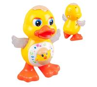 Dancing Duck Toy, Musical Interactive Learning Duck with Flapping Arms, ABS Flashing Lights, and Fun Sounds, Educational Toddler Toy for Boys and Girls, Preschool Birthday Gift, 5.31x4.41x7.48 Inches