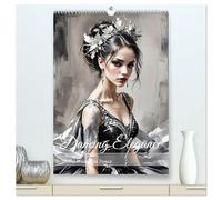 Dancing Elegance (High Quality Premium Wall Calendar 2026 DIN A2 portrait),CALVENDO 12 Month Wall Calendar: Discover the grace and beauty of women in ... positions that come to life every month.