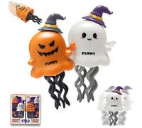 Dancing Ghost Baby Toy, Halloween & Christmas Magic Fun Juguete Fun Juguete - Dance, Stand & Flip Crawlers, Favor de Fiesta, Regalo de Relleno para Niños 2PCS Halloween