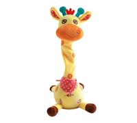 Dancing Giraffe Toy - 15x15x32cm Musical Interactive Plush, jirafa parlante recargable, animal de peluche cantado de animación | Juguete educativo de movimiento eléctrico para niños para niños