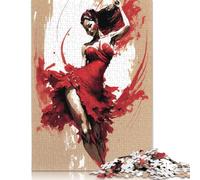 Dancing Girl I Puzzle de 1000 piezas, rompecabezas pesado, juguete educativo, juguete de desafío imposible para adultos y niños a partir de 12 años, 300 unidades (40 x 28 cm)