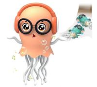 Dancing Jellyfish Baby Toy, 2025 New Tummy Time Toys for Kids, Lightup Walking Moving Jellyfish with Music, Crawling Musical Toys for 3 4 5 6 Birthday Gifts (A)