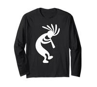 Dancing Kokopelli Southwestern USA Símbolo Nativo Americano Manga Larga