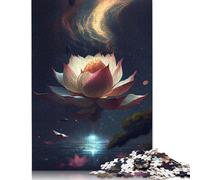 Dancing Lotus Flower Oasis Rompecabezas Imposible,desafío para Adultos Entretenimiento Creativo 1000 Piezas Obra De Arte De Juego De para Adultos Y Niños A Partir De 12 Años 1000pcs (75x50cm)