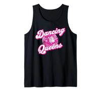 Dancing Queens Bachelorette Pride Party Grupo de emparejamiento de los años 70 Camiseta sin Mangas