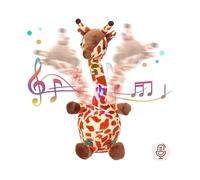 Dancing Singing Giraffe Repeat What You Say Talking Stuffed Animal Funny Interactive Electric Toy Mimicking Speaking Recording Musical Plush Gift