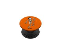 Dancing Skeleton Cocktail Retro Halloween Humor PopSockets PopGrip Adhesivo