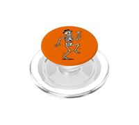 Dancing Skeleton Cocktail Retro Halloween Humor PopSockets PopGrip para MagSafe