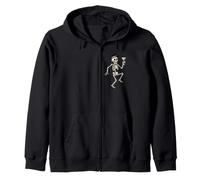 Dancing Skeleton Cocktail Retro Halloween Humor Sudadera con Capucha