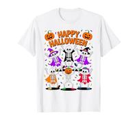 Dancing Skeleton Halloween Party Funny Costume Look Camiseta