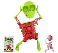 Dancing Skeleton Toy, 3D Printed Taste Desk Decor Rotating Spring to Provide Power, Walkable Cute Funny for (C)