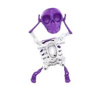Dancing Skeleton Toy - Wind Up Swinging 3D Printed Skeleton Model for Kids | Fun Halloween Clockwork Skull Toy, Perfect for Room, Table, Shelf, Study, Living Room, Bedroom or Bookshelf Display