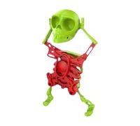 Dancing Skeleton Toy - Wind Up Swinging 3D Printed Skeleton Model for Kids | Fun Halloween Clockwork Skull Toy, Perfect for Room, Table, Shelf, Study, Living Room, Bedroom or Bookshelf Display