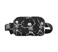 Dancing Skeletons - Elegante riñonera para Halloween, para mujeres, hombres, adolescentes, resistente al agua
