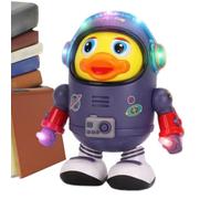 Dancing Space Duck Toy Colorful LED Lights Music 3 Mode Interactive Robot