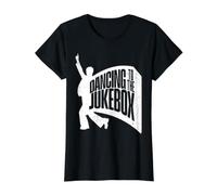 Dancing To The Jukebox Camiseta gráfica económica, Mujer, Negro, S