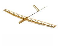 Dancing Wings Hobby Balsa - Avión planeador de madera, avión eléctrico controlado por radio control 3CH RC, sin montar, corte láser, UZI, kits de construcción para adultos (F1404C)