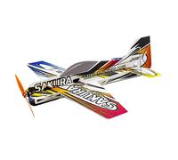 Dancing Wings Hobby RC EPP Micro Indoor 3D F3P Avión SAKURA Avión eléctrico controlado por radio 420 mm envergadura sin montar Necesita construir (E2105-146)