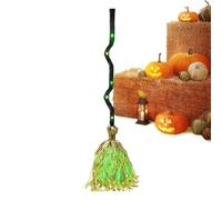 Dancing Witch Broom - Moving Scene Prop Laughter Sound, Lighted Dancing