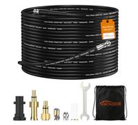 DANCINGBOAR 10M kit Manguera a Presion para Desatascos | Conector de 1/8 de pulgada Manguera de Limpieza de Tuberías para Karcher K2-K7 & Bosch AQT & Lavor Hidrolavadora