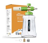DANCINGBOAR Lanza de Espuma de Nieve, Espuma de Nieve Lance con Conector Rápido de 1/4" para Pistola de Espuma Hidrolimpiadora,1L Ajustable Cañón de Espuma Botella Pulverizador de Espuma Lavado