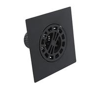 Danco 11087 - Colector de Pelo Cuadrado para Ducha con cestas de Repuesto, Protector de Drenaje de Ducha en Negro Mate