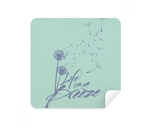 Dandelion Flores Plantas Ilustración Gafas de Limpieza Ropa de Teléfono Limpiador de Pantalla Suede Tela 2pcs