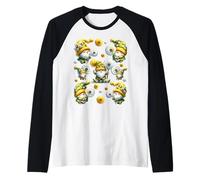 Dandelion Flower Accessories For Women Cute Spring Gnome Camiseta Manga Raglan