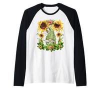 Dandelion Flower Floral Pattern For Women Cute Spring GNOME Camiseta Manga Raglan