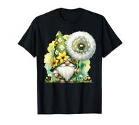Dandelion Flower For Hippie Mom And Dad Funny Garden Gnome Camiseta