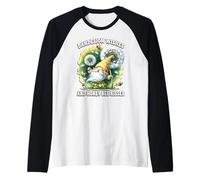 Dandelion Wishes And Honey Bee Kisses Summer Gnome For Mom Camiseta Manga Raglan