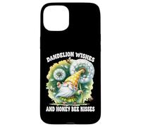 Dandelion Wishes And Honey Bee Kisses Summer Gnome For Mom Carcasa para iPhone 15 Plus