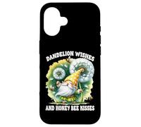 Dandelion Wishes And Honey Bee Kisses Summer Gnome For Mom Carcasa para iPhone 16