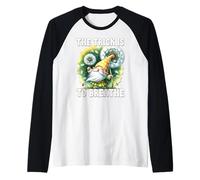 Dandelion Wishes Prints Gnome Funny Saying For Garden Lover Camiseta Manga Raglan