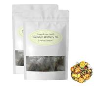 Dandelion Wolfberry Tea Organic, Dandelion Tea Bags, 0rganic Dandelion Tea, Chicory and Gardenia Tea (2 Bag)