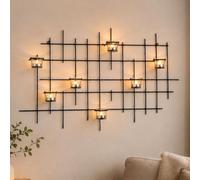 DanDiBo Ambiente Aplique de 7XXL Candelabro 83cm candelabro de Metal - Vela Titular