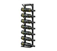 DanDiBo Botellero de pared y de pie, metal, color negro, 96318