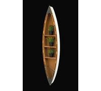 DanDiBo Estantería de pared para barcos (120 cm, madera antigua, MR83), color marrón