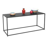 DanDiBo Mesa de centro rectangular de metal, color negro, 110 x 50 x 40 cm, mesa auxiliar para salón 96470