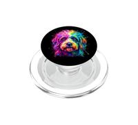 Dandie Dinmont Terrier Colorido Perro Retrato PopSockets PopGrip para MagSafe
