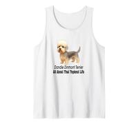 Dandie Dinmont Terrier Dog Todo sobre Esa Vida Topknot Camiseta sin Mangas